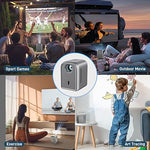 Mini Portable Projector - 1080P, WiFi, Bluetooth, 15000 Lumens, iPhone Compatible