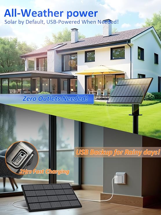 50FT Solar String Lights Waterproof 18+1 LED Shatterproof Patio Lights with USB Charging