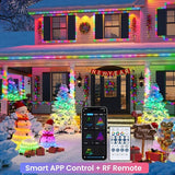 33FT RGB Color Changing Rope Lights 100 LED Smart Waterproof String Lights with Remote App and Music Sync