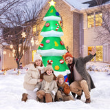 7 Ft Christmas Inflatable Outdoor Decoration, Inflatable Christmas Tree, Built-In Led Blow Up Christmas Decorations Outd