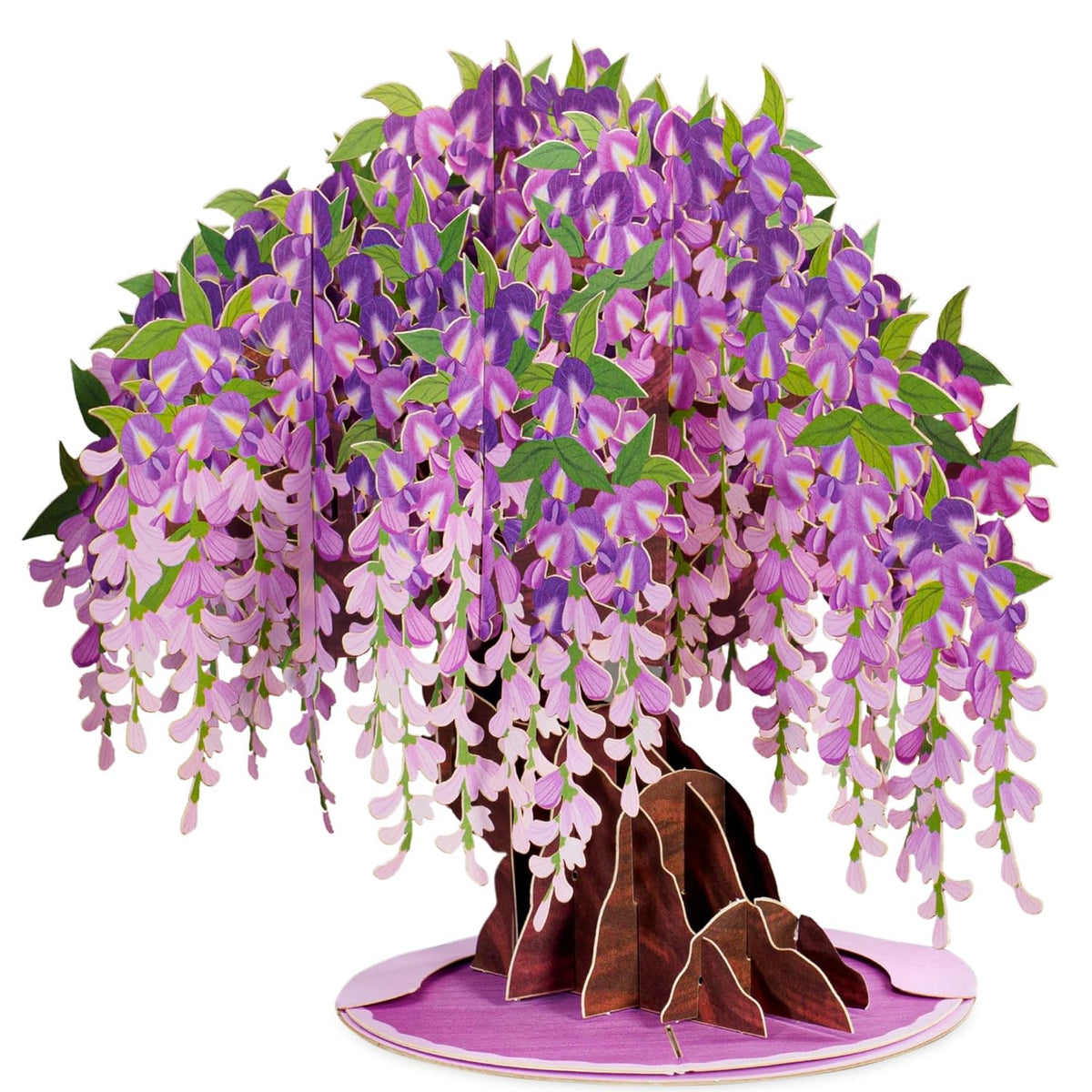 3D Wisteria Tree Pop Up Valentines Day Card, With Detachable Popup Keepsake, Gift For Valentine'S Day, Birthday, Graduation, Get Well, Thank You, All Occasion Or Just Because - Oversized 10" X 7" Cards - With Envelope And Note