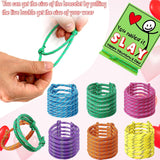 36 Pack Slang Words Valentine'S Day Cards With Friendship Knot Bracelets, School Valentines Day Gifts Bulk For Kid, Student, Tween, Teen, Girl, Boy From Teacher Classroom Exchange Party Favors