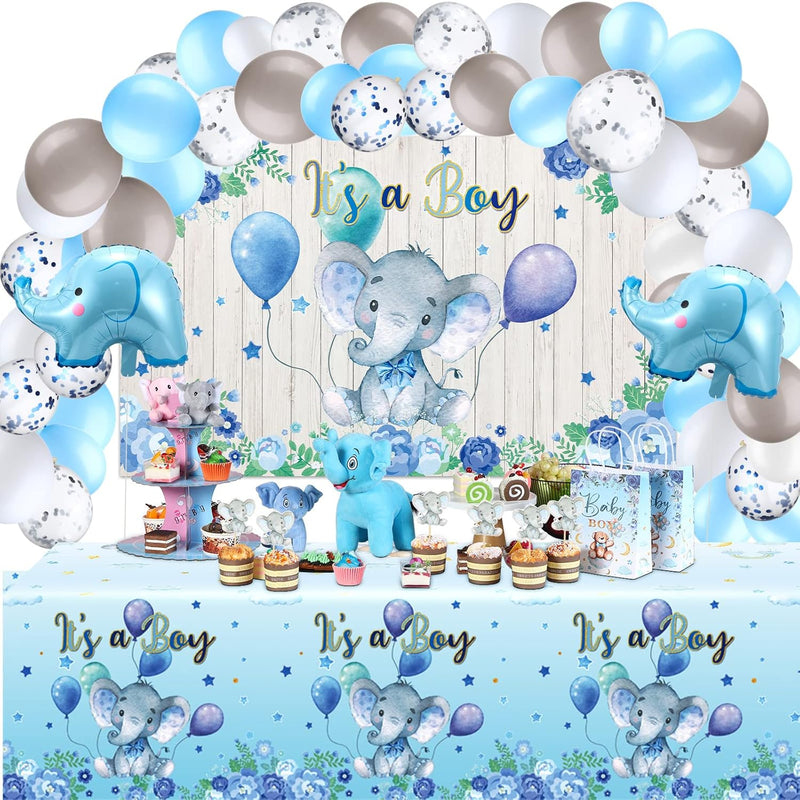 Baby Shower Party Decorations 121 Pieces Elephant Party Supplies Inclu