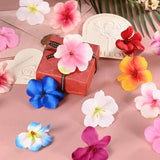 50-Pack Artificial Orchid Flower Heads, Fake Silk Orchid Flowers Head For Diy Crafts/Dress/Wedding/Party Decoration [Pink+White, 2.2"/ 5.5Cm]