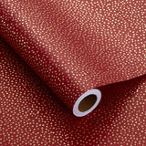 Red Dotty Wrapping Paper Roll, Sparkling Gold Irregular Dots In Red, Ideal For Birthday, Christmas, Valentine'S Day, For New Year Celebrations, Holiday Gift Wrapping, 17 Inches X 16.4 Feet