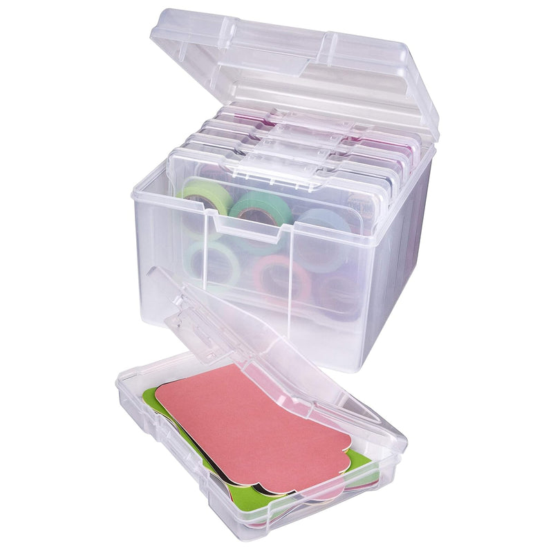 6947Zz Photo & Craft Organizer Set, Large Box With [5] Plastic Storage Cases I