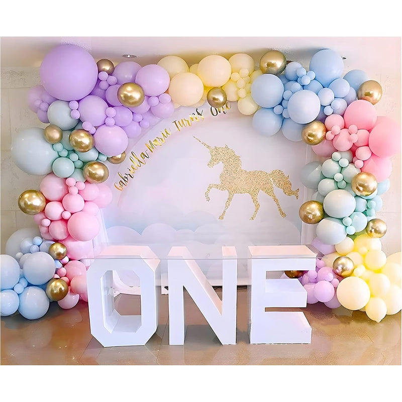 Rainbow Balloon Garland Arch Kit 171Pcs Latex Balloon Pastel Balloon G