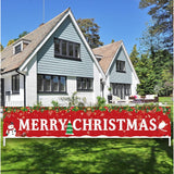 Large Merry Christmas Banner, Outdoor & Indoor Hanging Decor, Huge Xmas Home Party Decoration For Christmas Tree