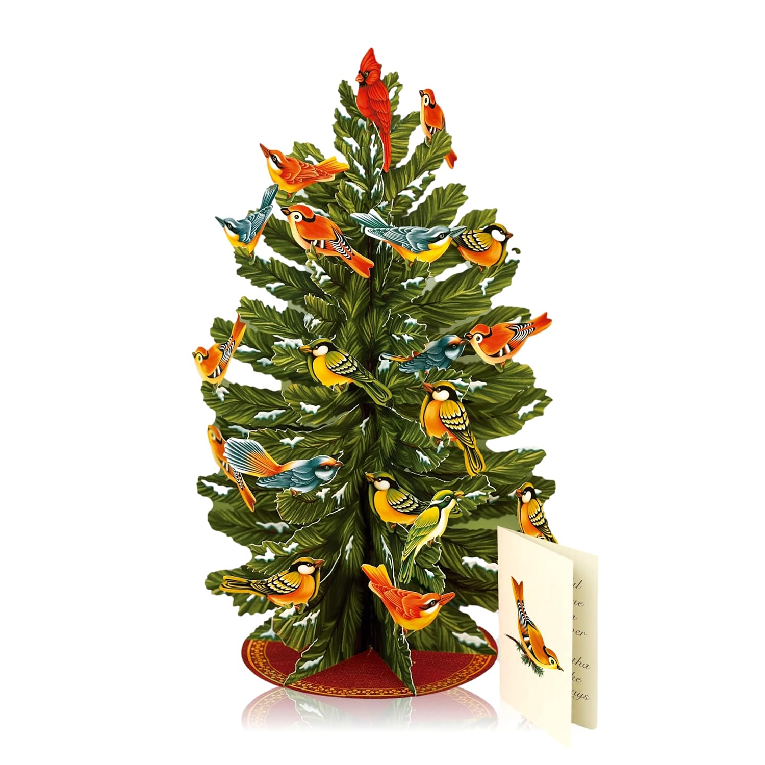 Pop Up Cards, Winter Tree, 15 Inch Life Sized 3D Popup Greeting Card, Christmas Cards, Holiday Card, Thank You Gifts, Blank Notecard & Envelope