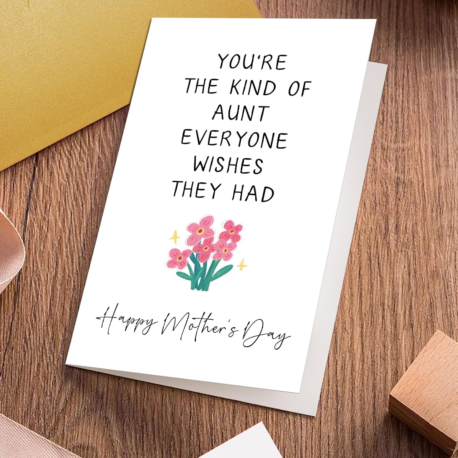 Mother'S Day Card For Aunt, Happy Mother'S Day Gift From Niece Nephew, Mothers Day Card For Her, You'Re The Kind Of Aunt Everyone Wishes They Had