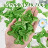 300Pcs Artificial Leaves Mix Size Fake Rose Leaves Faux Silk Leaf For Christmas Home Kitchen Wedding Garland Decoration