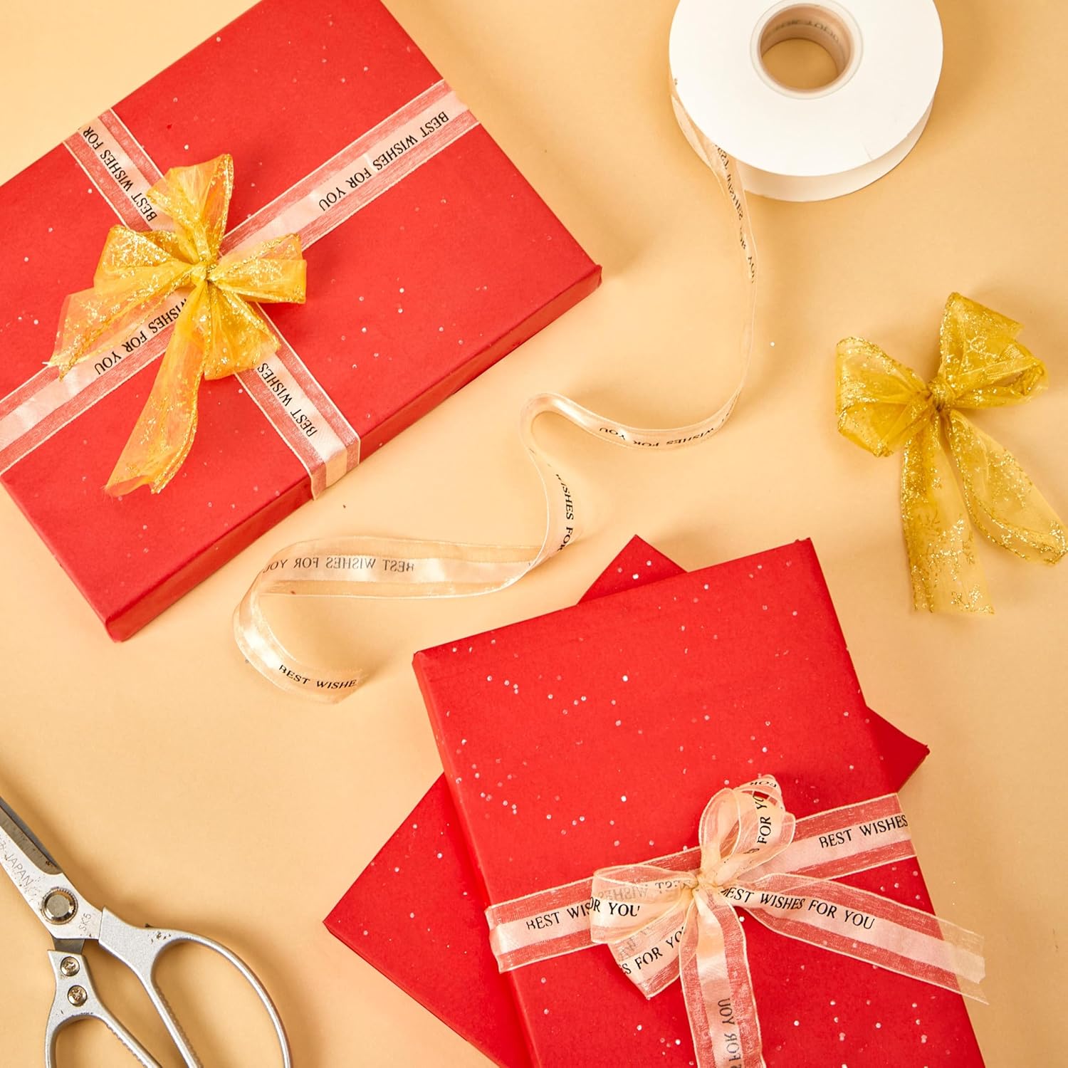 Glitter Red Tissue Paper For Valentines Day, 20 X 14 Inches, 120 Sheets, For Gift Wrapping And Crafts