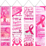 4 Pack Breast Cancer Awareness Backdrop Banner Decorations