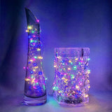 8 Pack Fairy Lights Battery Operated 7FT 20 LED Rainbow Pastel String Lights 3 Modes Waterproof Firefly Lights for Mason Jars Wedding Party Decor