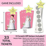 Bridal Shower Games - Scratch Off Bridal Shower Game.Funny Bachelorette Party Games - Who Has The Bride - 33 Sheets Pink
