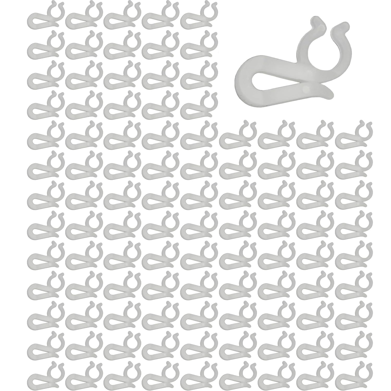 Mighty Light Christmas Light Clips Hangers Outdoor Hang Gutter Hooks For Christmas Decoration String Lights Weatherproof Outdoor Lights Clip For Halloween Xmas | 100 Pack