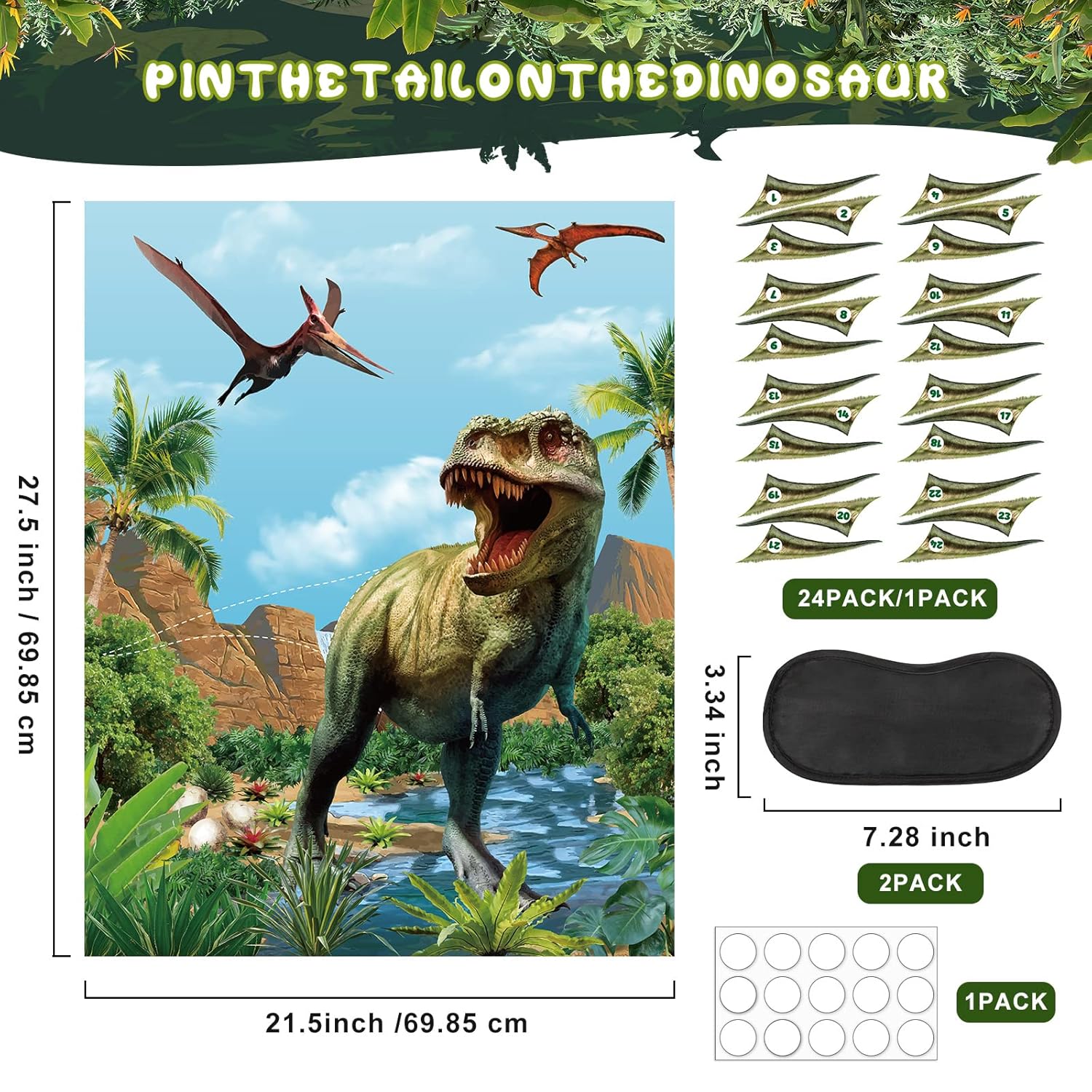 Dinosaur Theme Party Games Paste The Tail On The Dinosaur Game Birthday Party Circus Paste Activities For Boys Girls Supplies Decorations Indoor Outdoor