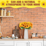 8 Pcs Fake Sunflower Bouquets, 11.8 In Artificial Flower Artificial Sunflower With Stems For Baby Shower Birthday Party Home Kitchen Wedding Decor, Bride Holding Flower, Table Centerpiece