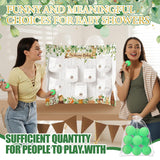 31 Pieces Woodland Animal Baby Shower Diaper Game 1 Diaper Baby Shower Game Board 7 Diapers 10 Plastic Balls 1 Organza Bag For Bridal Games Boy Girl