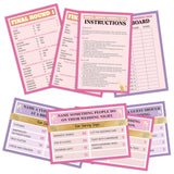Bridal Shower Friendly Feud Game, Fun Bridal Shower Game Card For Adults, Friendly Feud Quiz For Wedding Shower Engagement Anniversary, Feud Trivia Games Bridal Shower Favor Supplies, 01