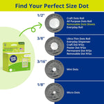 Glue Dots, Removable Dots Value Pack, Double-Sided, 1/2", .5 Inch, 600 Dots, DIY Craft Glue Tape, Sticky Adhesive Glue Points, Liquid Hot Glue Alternative, Clear