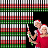36 Pcs 16 Inch Christmas Glow Sticks Bulk Led Foam Sticks Red, Green, White Light Up Favors Glow In The Dark With 3 Flas
