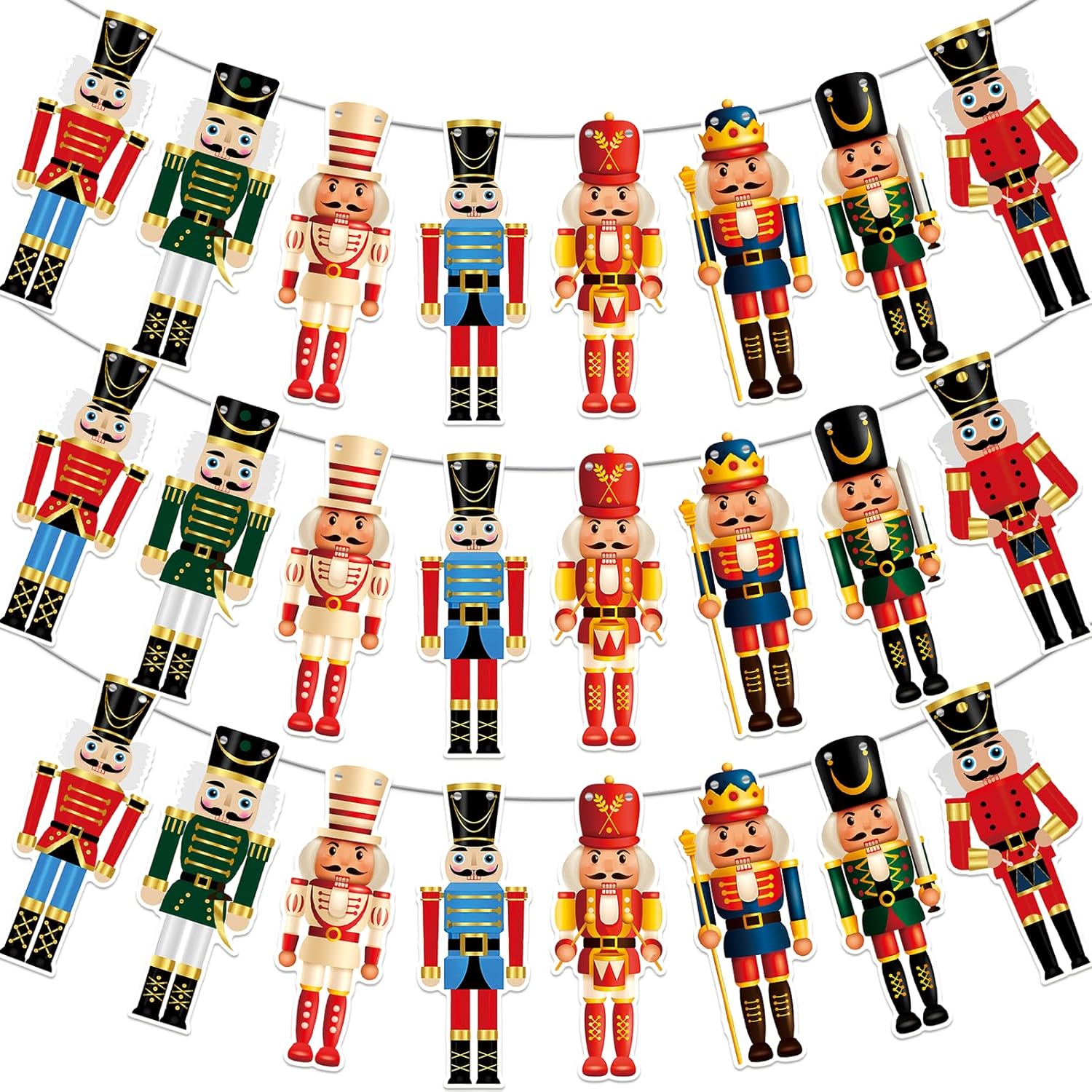 Nutcracker Banner Christmas Nutcracker Decorations Nutcracker Party Supplies Nutcracker Garland For Nutcracker Party Decorations Christmas Holiday Party Decorations