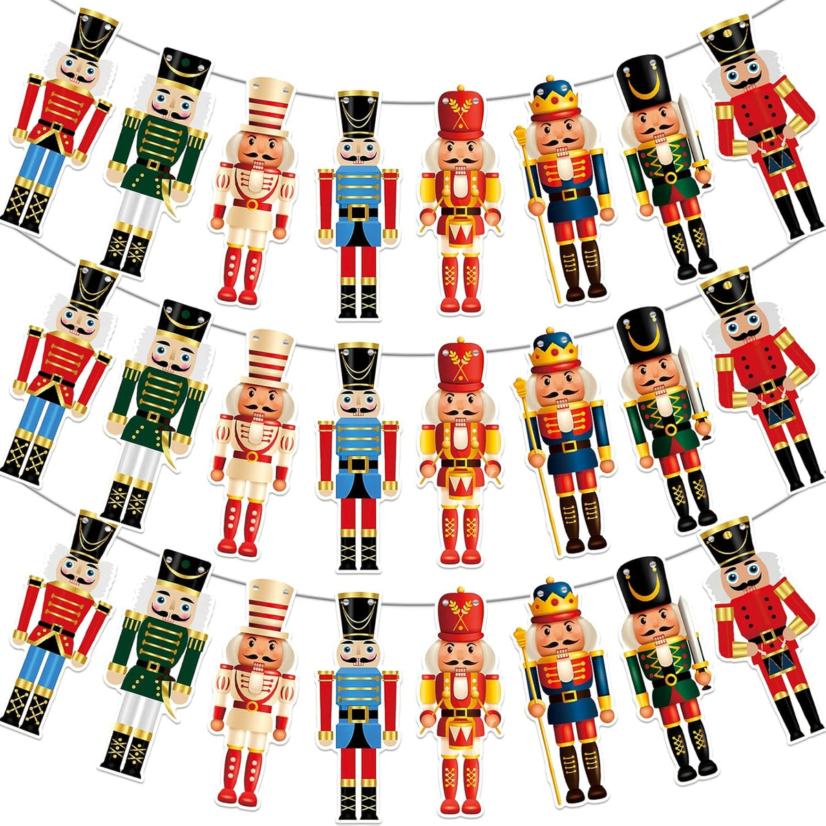 Nutcracker Banner Christmas Nutcracker Decorations Nutcracker Party Supplies Nutcracker Garland For Nutcracker Party Decorations Christmas Holiday Party Decorations