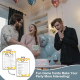 Honey Bee Baby Shower Games, Double-Sided Games Name That Baby Song & Baby Feud Game(30-Pack) With 1 Answer Card, Honeycomb Baby Gender Reveal Party Decoration Supplies(5"X7")-Game-I03