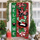 Christmas Cartoon Mouse Banner New Year Winter Xmas Decor Red Christmas Decorations For Home Party