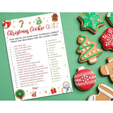 15 Christmas Cookie Quiz Game Cards- Holiday Party, Cookie Exchange, Office, Work, Church Group, Friends - Fun, Easy Activity For Women, Men, And Kids
