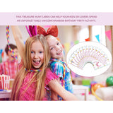 Birthday Treasure Hunt Clues Game Cards, Birthday Party Scavenger Hunt Card Game(15 Cards With Colourful Envelopes), Indoor Ourdoor Children'S Day Party Activities, Birthday Party Decorations(02)
