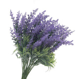 Lavender Artificial Flowers Bulk Stems Faux Purple Plants Real-Touch Bouquets Diy Home Decoration, 8Pcs