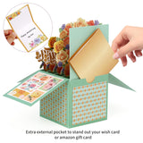 Pop Up Happy Anniversary Card, 3D Romantic Flowers Anniversary Greeting Card Gift For Wife, Husband, Couple, Him, Her, With Envelope And Notecard (Yellow Flowers)