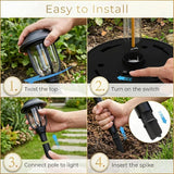 8 Pack Warm White Solar Pathway Lights Waterproof Auto On Off Garden Landscape Lights