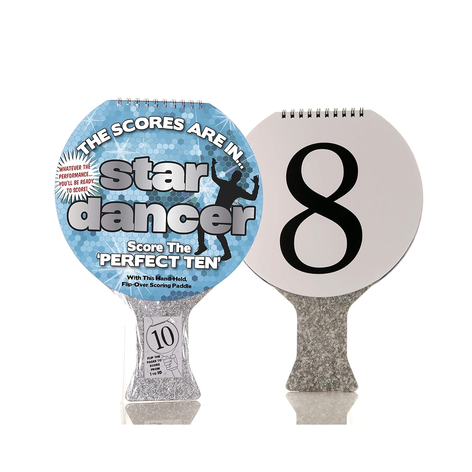 Paddle | Score Your Dad’S Terrible Dancing | Fun For All The Family | For Parties, Birthday Or Christmas Star Dancer (Us Version), Silver (Ot2072)