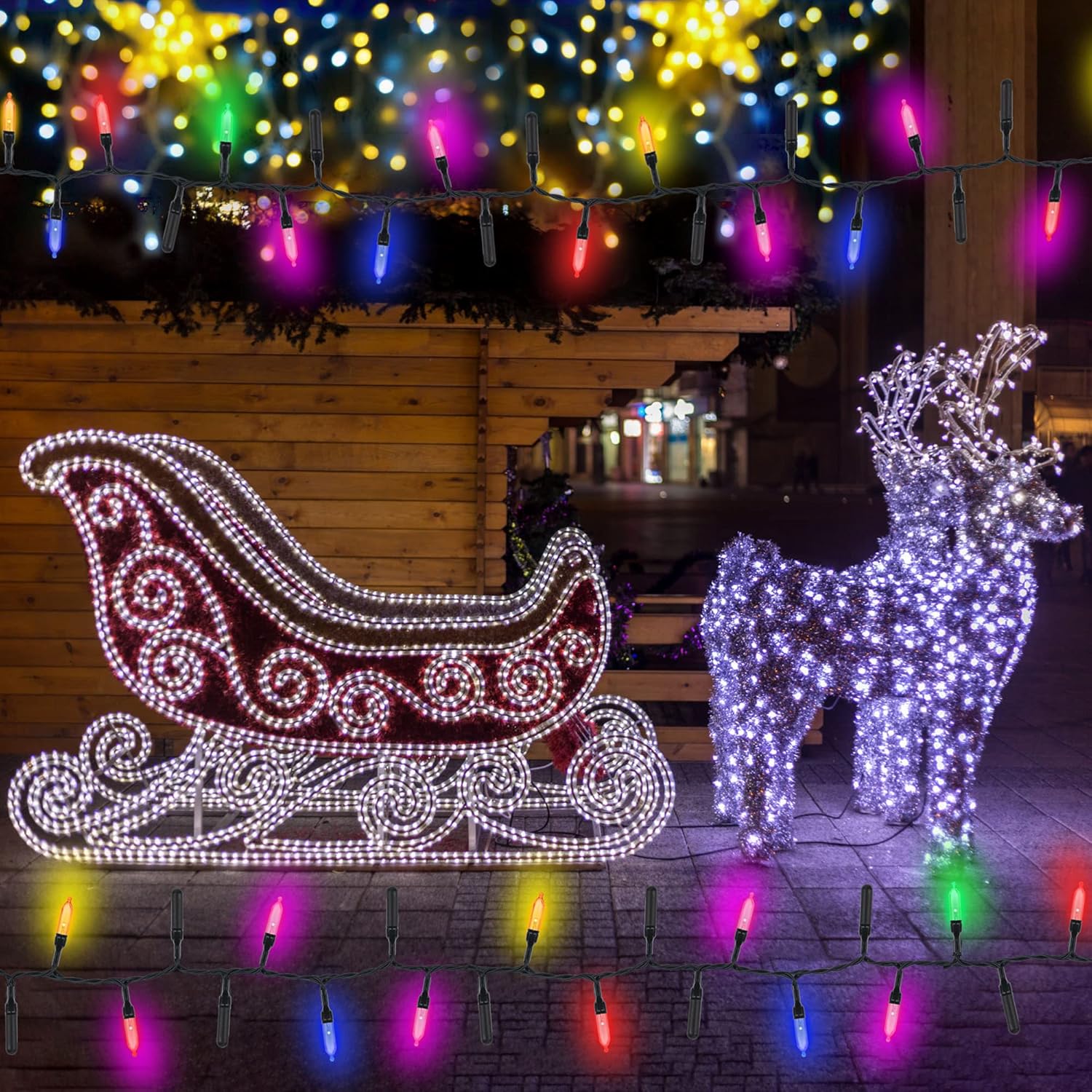 150Pcs No Glow Caps, Soft Rubber String Lights Covers, Blackout Led Plug Caps For 5Mm Christmas Led Strings (Black)