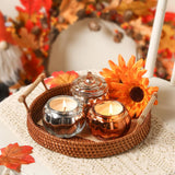 Thanksgiving Pumpkin Shaped Candle, Pumpkin Spice Scented Candle Gift Set For Fall, Autumn Farmhouse Decoration Halloween 3X4.5Oz