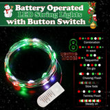 Happy Birthday Party Banner With Light, Christmas Birthday Party Decoration With 8 Modes Flashing String Light For Kids Christmas Birthday Party Garland Wall Fireplace Mantle Decor