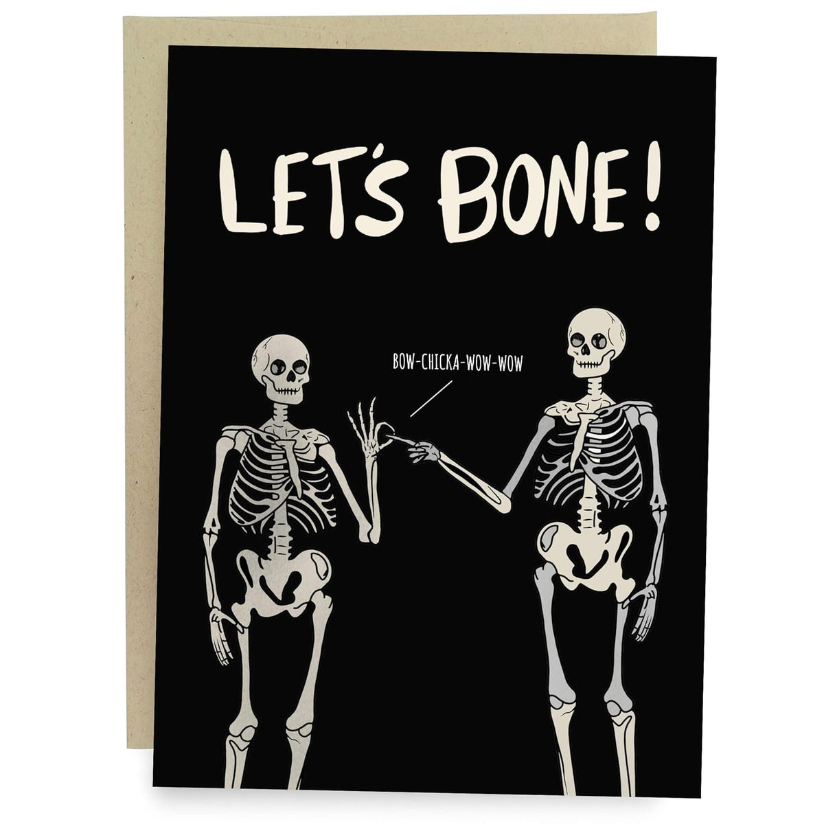 Funny Valentine'S Day Card For Husband, Boyfriend, Wife, Or Girlfriend - Dirty Halloween Skeleton - Funny Birthday Card For Men Or Women - Naughty Valentine'S Day Card For Him Or Her