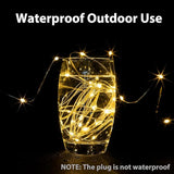 100FT Plug In Fairy Lights 300 LED Warm White Silver Wire String Lights with Remote 8 Modes Waterproof for Bedroom Garden Wedding Party Decor