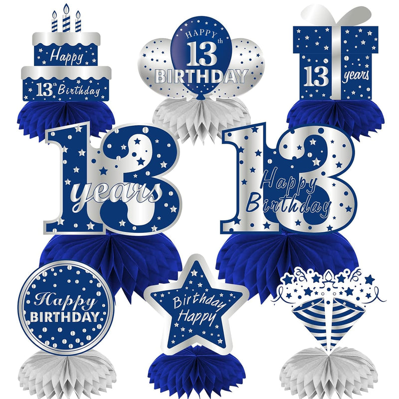 8Pcs 13Th Birthday Decorations Table Centerpiece Party Supplies For Bo