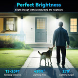 4 Pack 128 LED Solar Motion Sensor Lights IP65 Waterproof Wide Angle Security Lights