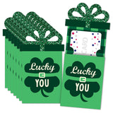 Big Dot of Happiness St. Patrick’s Day - Saint Paddy’s Day Party Money and Gift Card Sleeves - Nifty Gifty Card Holders - Set of 8