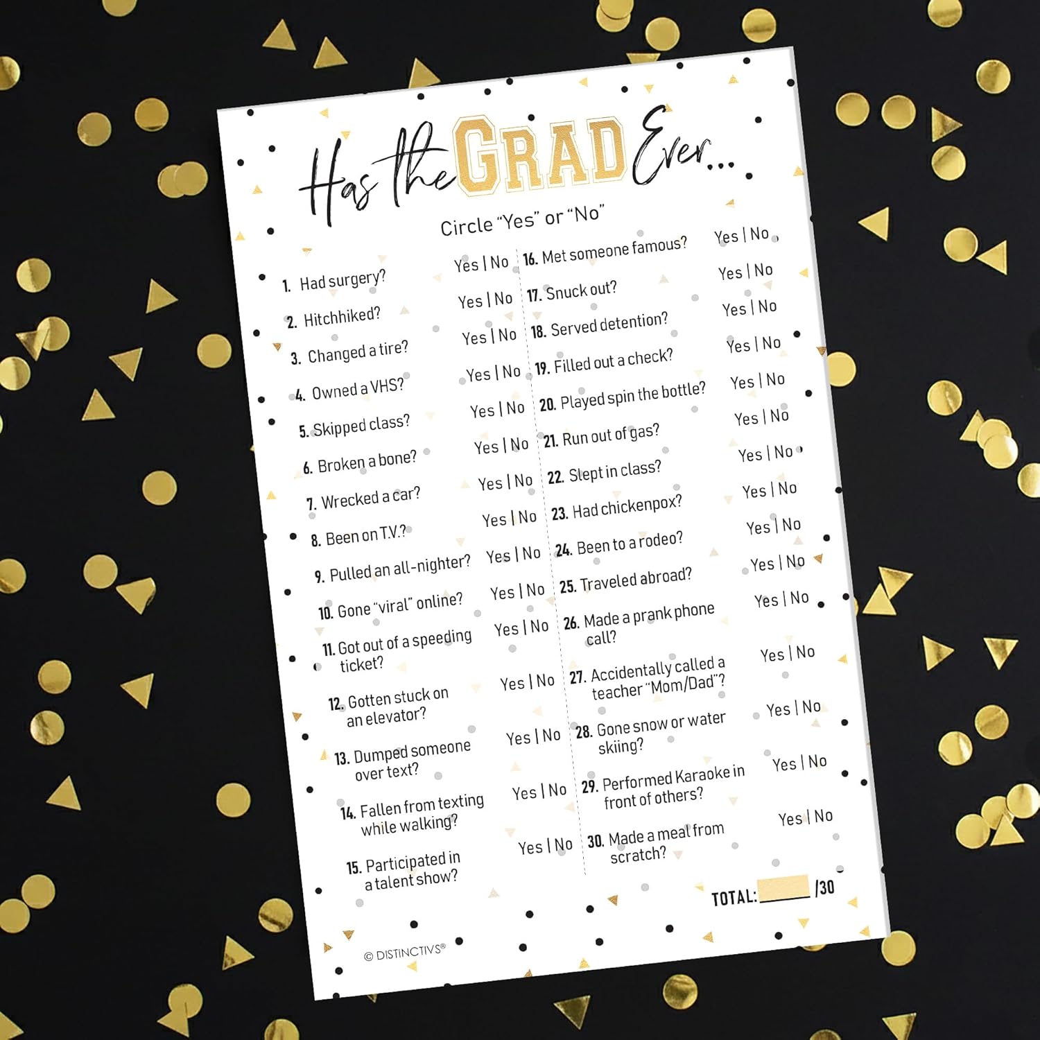 Has The Grad Ever Graduation Party Game - 25 Cards,Graduation Party Games Ideas And Activities