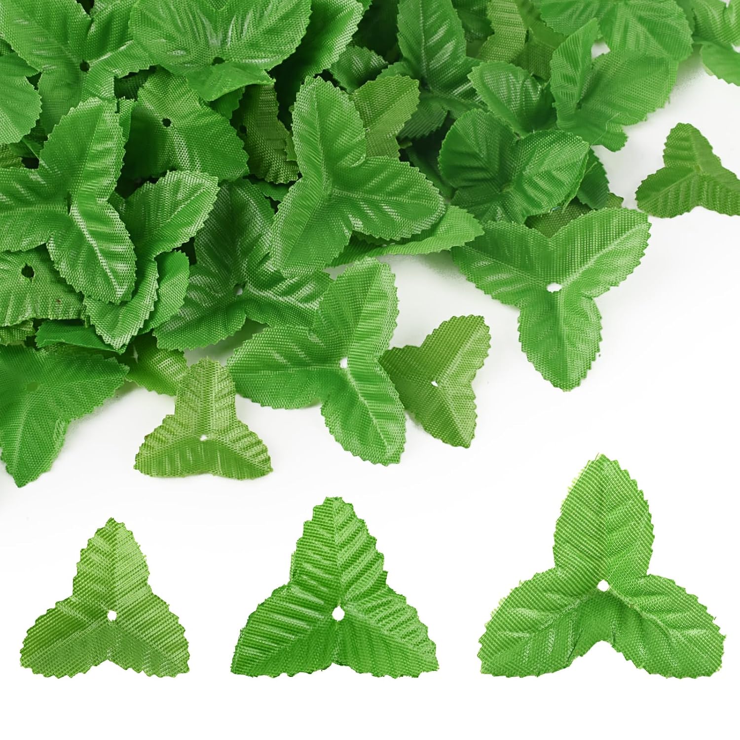 300Pcs Artificial Leaves Mix Size Fake Rose Leaves Faux Silk Leaf For Christmas Home Kitchen Wedding Garland Decoration