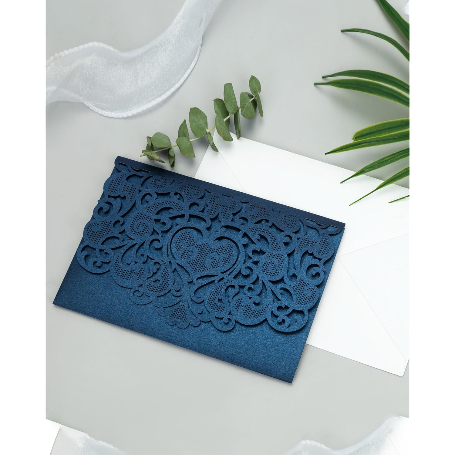 Wedding Card For Bride And Groom, Navy Blue 3D Pop Up Wedding Card With Envelope And 2 Inside Pages, Wedding Shower Card, For Greeting/Anniversary/Wedding/Valentine/Engagement