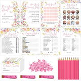 Baby Shower Games For Girl Wildflowers, How Big Is Mommy'S Belly, Bingo Game, Bump Or Beer Belly, Guess Who Mommy Or Daddy Children'S Book Emoji Pictionary, Word Scramble, Price Is Right