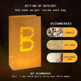 I Love You Sign Letter - I Love You Sign Light Up Letters, Romantic Proposal Anniversary Decorations For Valentines Day Special Night, Luminary Paper Bags With Tea Lights Candles Rose Petals