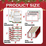 Christmas Friendly Feud Game For Family Activity, Christmas Ice Breaker Party Games For Game Night, Winter Holiday Party Supplies, Feud Trivia Quiz Cards -Gm01